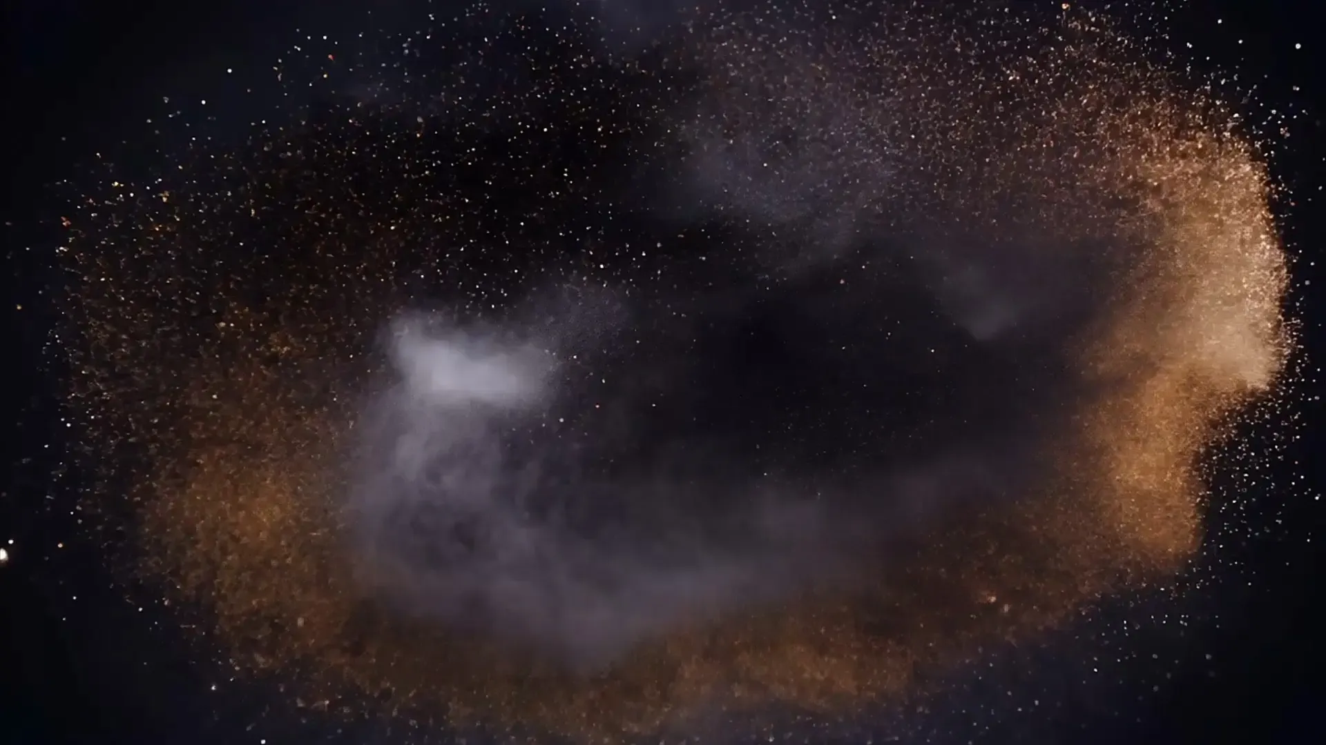 Galactic Particle Swirl Overlay for Cinematic Logo Animation